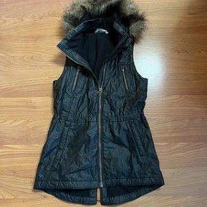 Athleta Women's Alpine Air Vest w/Faux fur Hood XXS